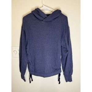 Aerie‎ Women's Hooded Scrunch Sweatshirt Dark Blue Size M